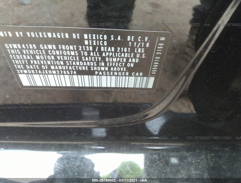 3VWDB7AJXHM276574