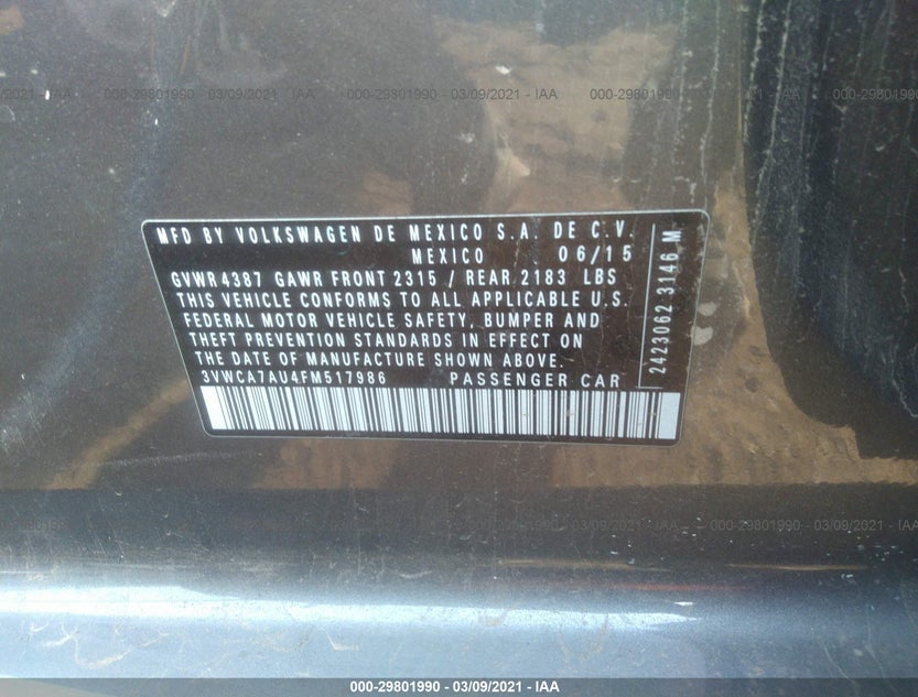 3VWCA7AU4FM517986