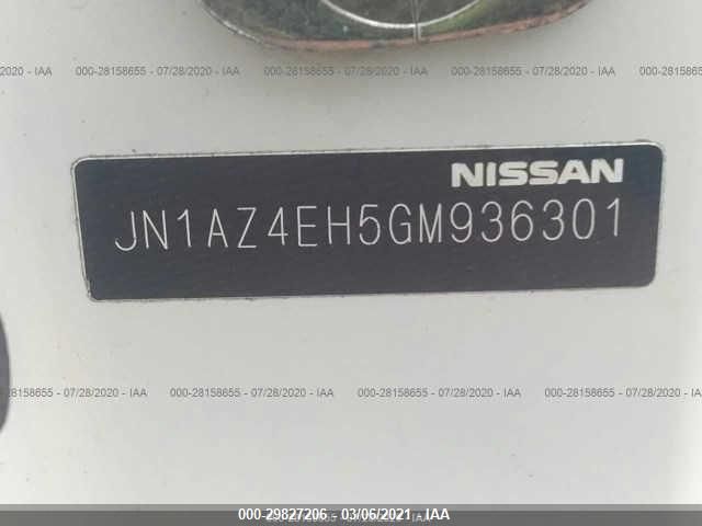 JN1AZ4EH5GM936301 2016 Nissan 370Z