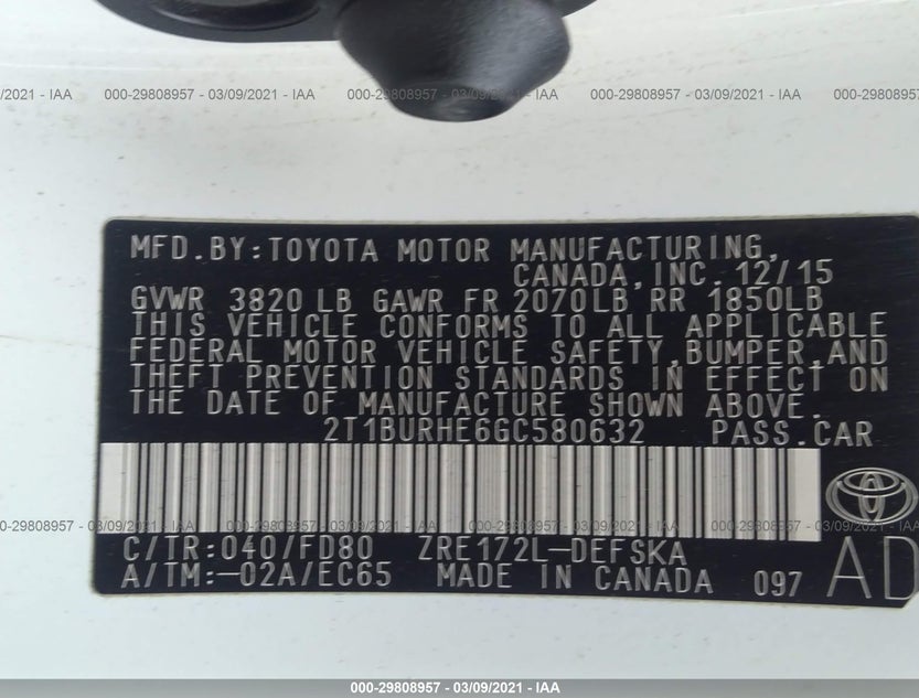 2T1BURHE6GC580632