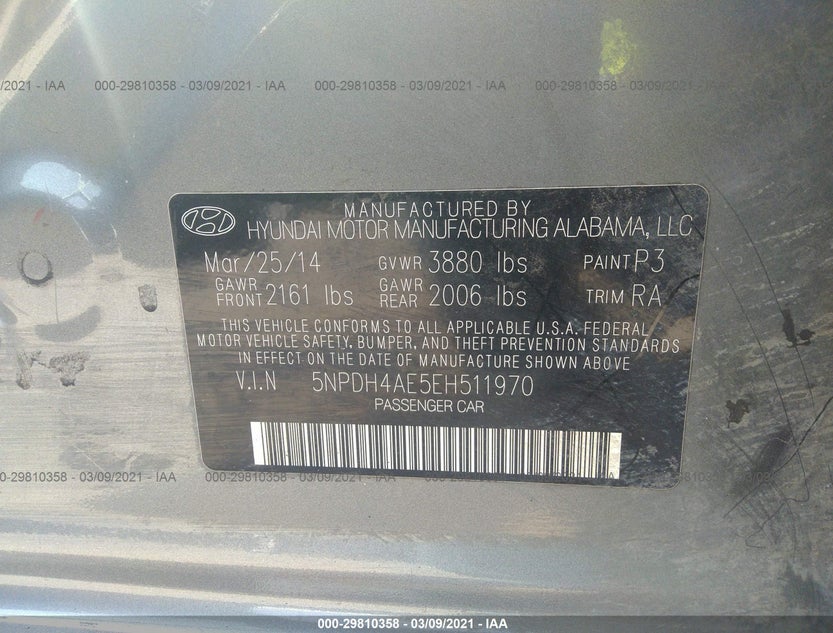 5NPDH4AE5EH511970
