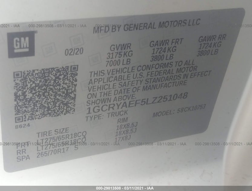 1GCRYAEF5LZ251048
