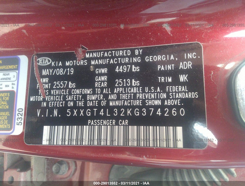 5XXGT4L32KG374260