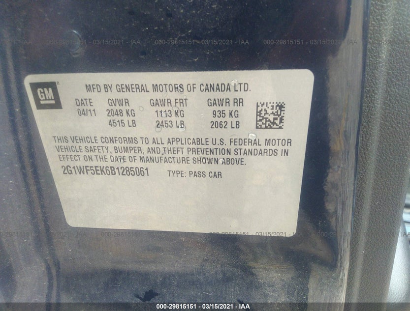 2G1WF5EK6B1285061