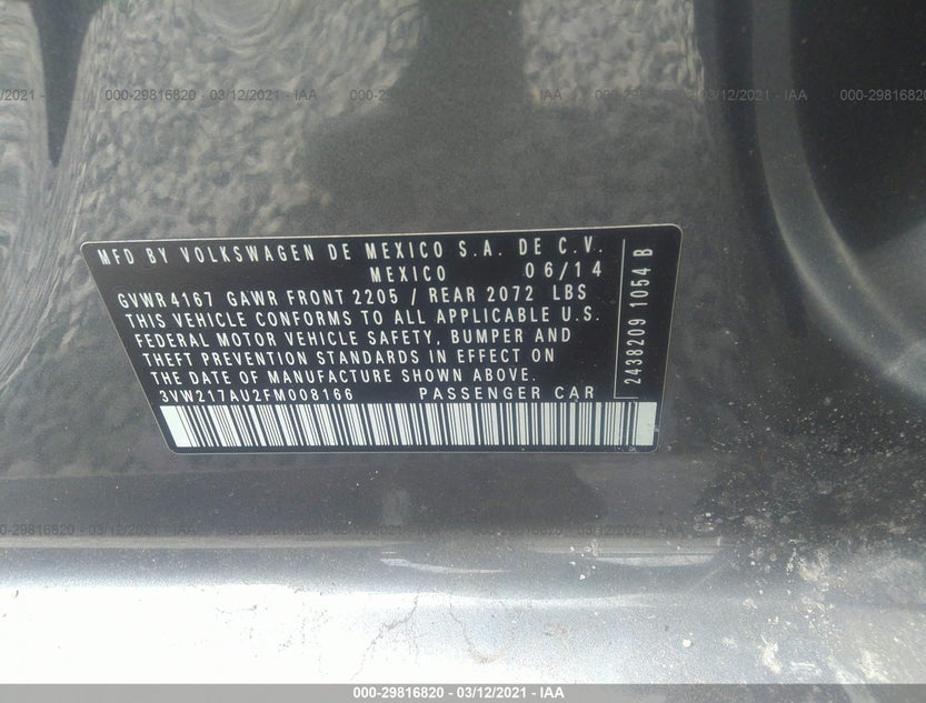 3VW217AU2FM008166