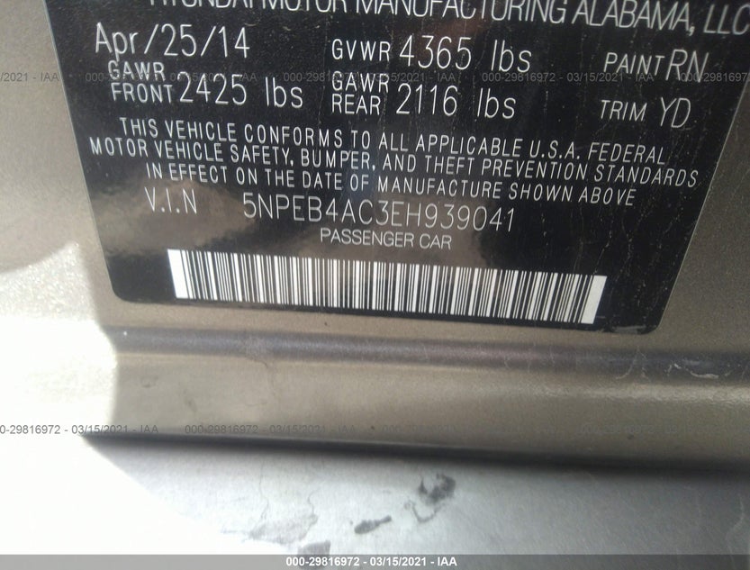 5NPEB4AC3EH939041