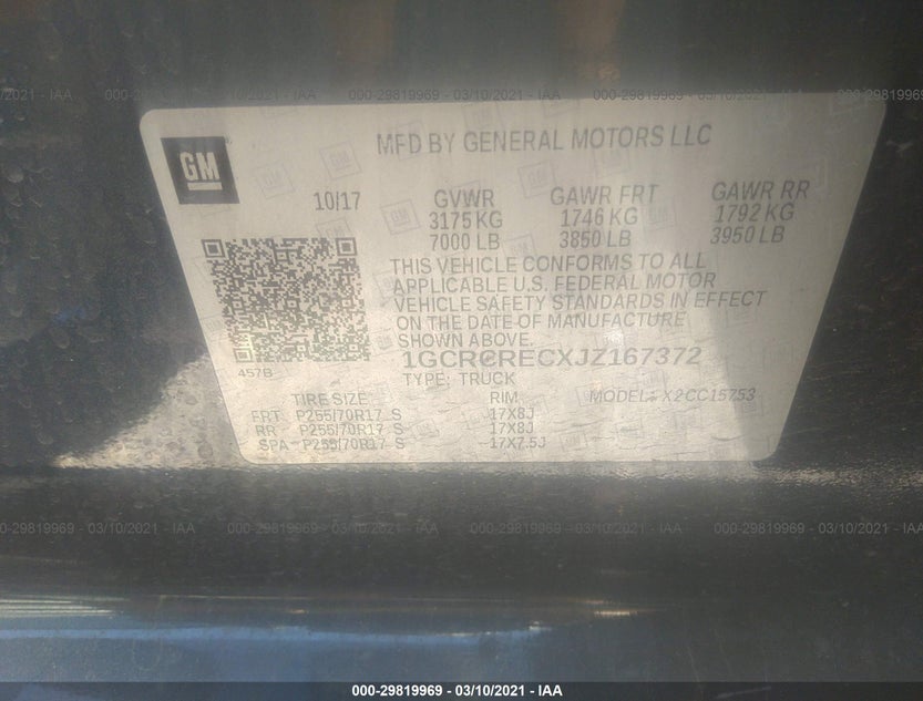 1GCRCRECXJZ167372