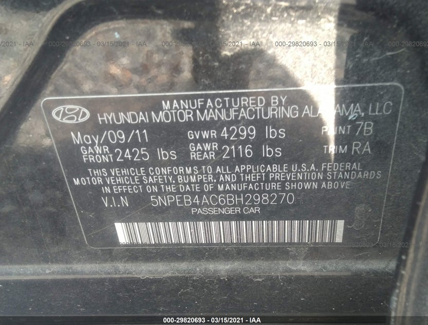 5NPEB4AC6BH298270