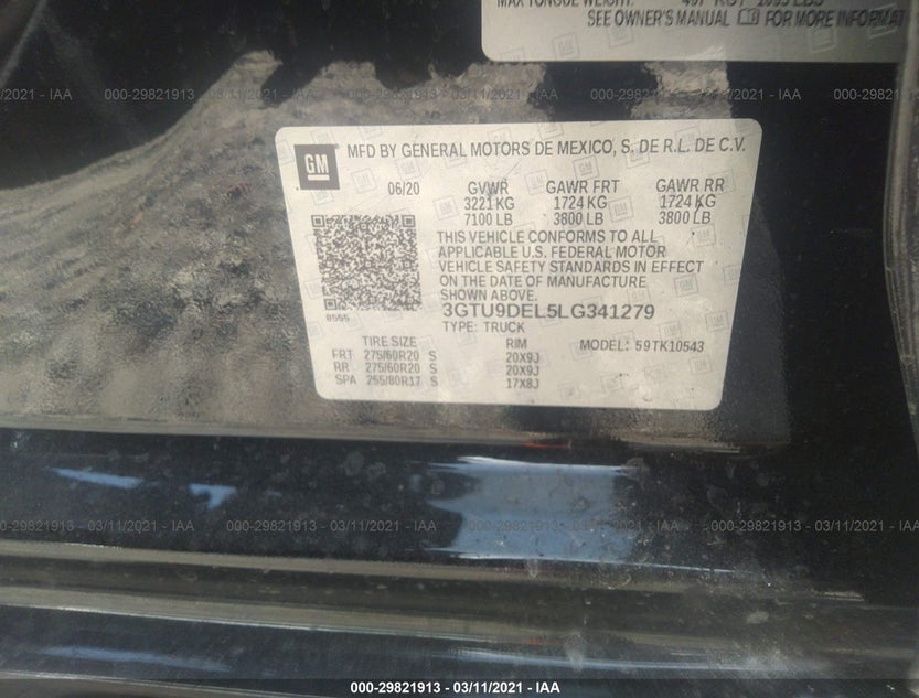 3GTU9DEL5LG341279