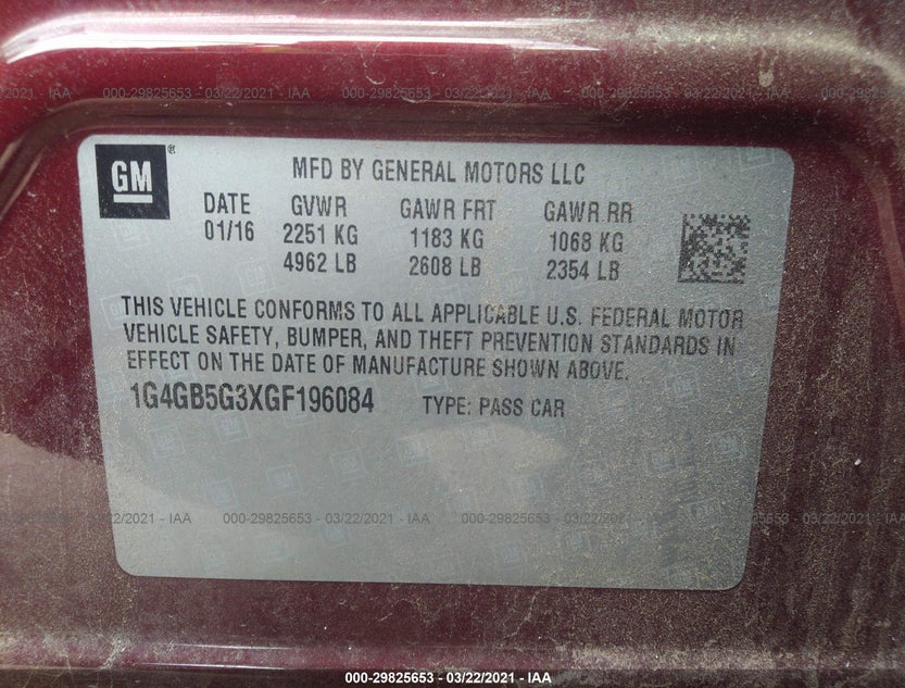 1G4GB5G3XGF196084