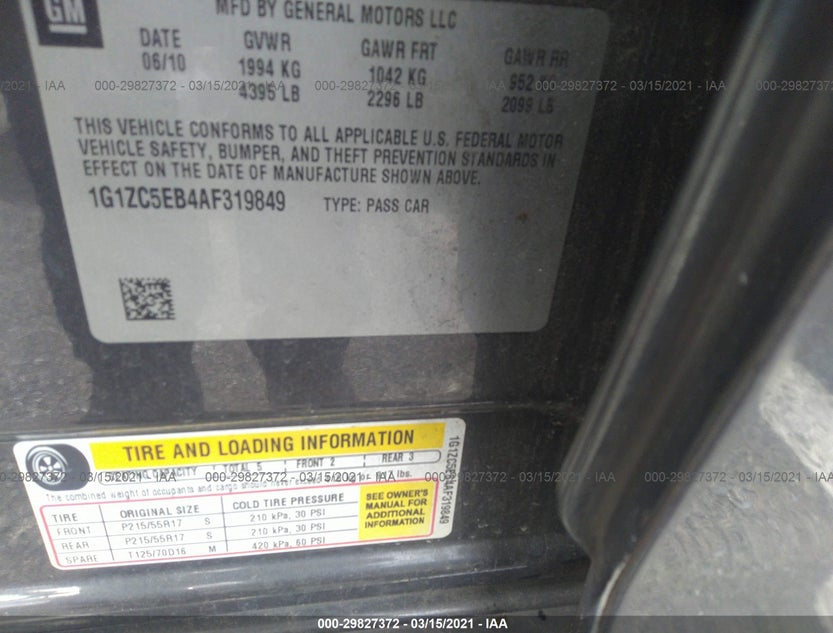 1G1ZC5EB4AF319849