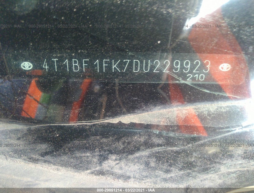4T1BF1FK7DU229923
