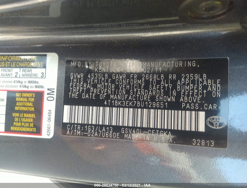 4T1BF3EK1BU680629