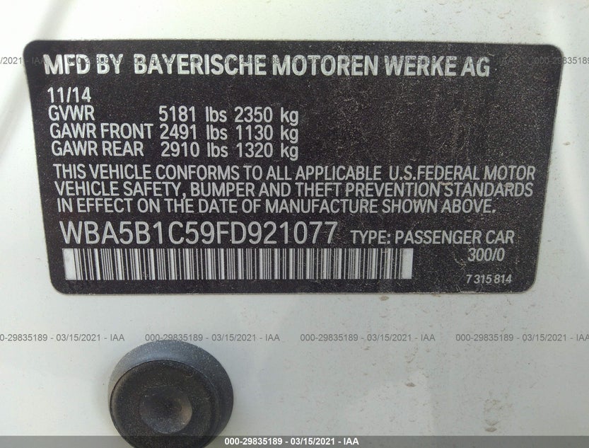 WBA5B1C59FD921077