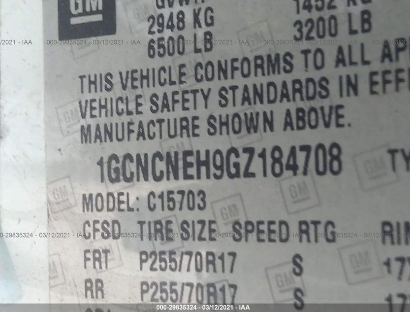 1GCNCNEH9GZ184708