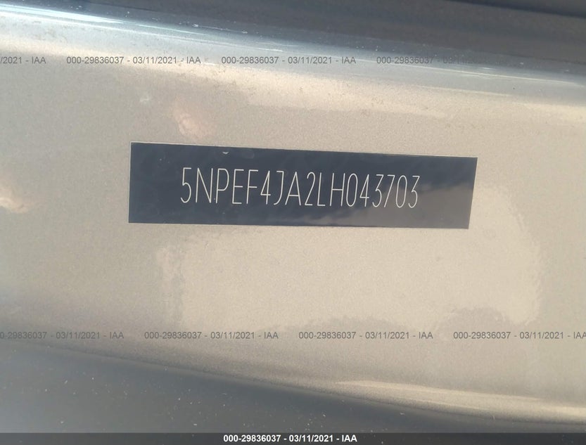 5NPEF4JA2LH043703