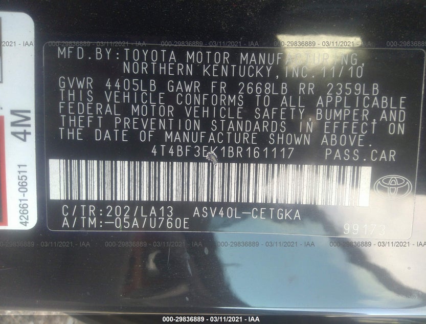 4T4BF3EK1BR161117