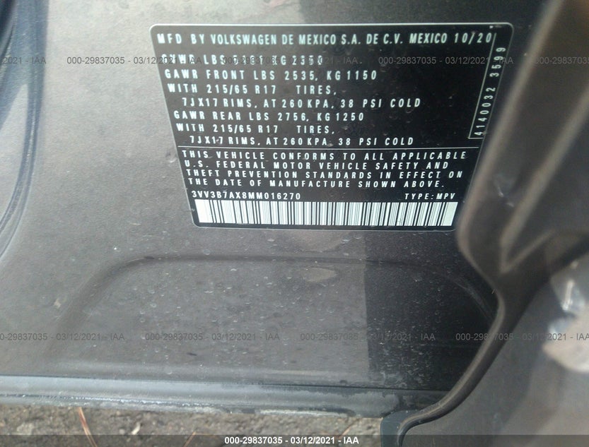 3VV3B7AX8MM016270
