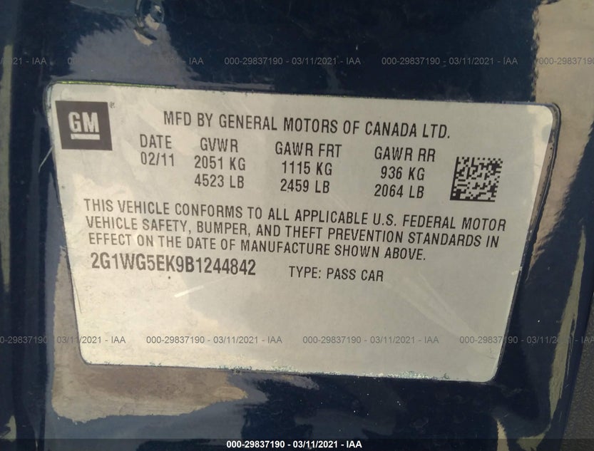 2G1WG5EK9B1244842