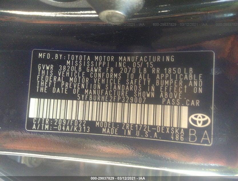 5YFBURHE2FP329007