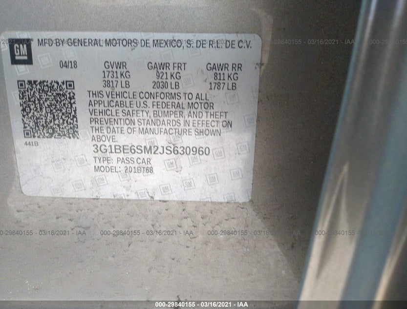 3G1BE6SM2JS630960