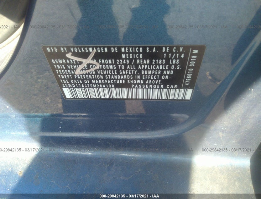 3VWD17AJ7FM264138
