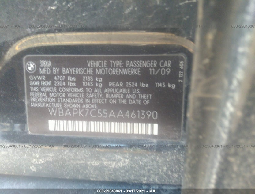 WBAPK7C55AA461390