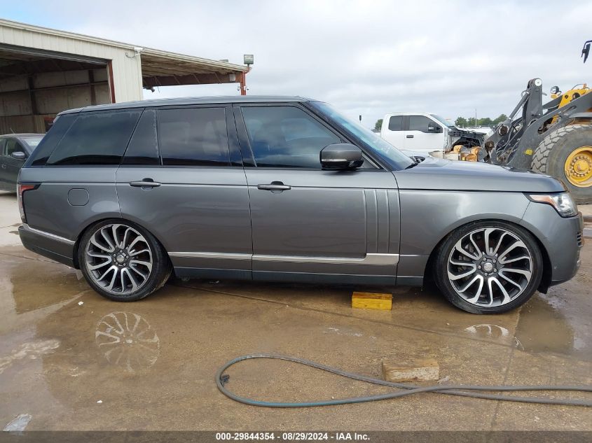 2014 Land Rover Range Rover 5.0L V8 Supercharged/5.0L V8 Supercharged Ebony Edition VIN: SALGS2TF8EA156169 Lot: 29844354