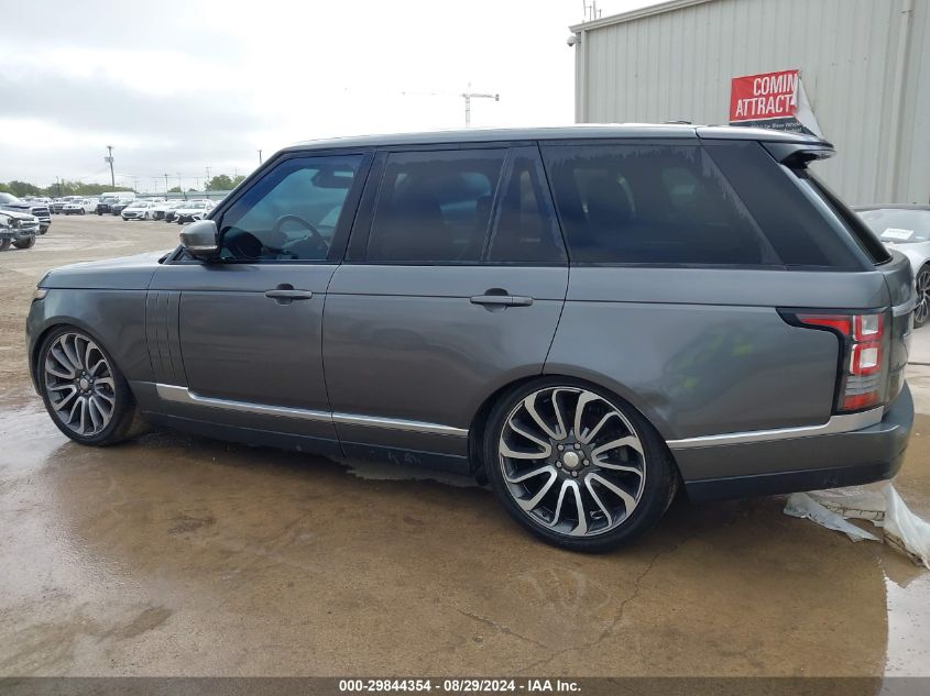 2014 Land Rover Range Rover 5.0L V8 Supercharged/5.0L V8 Supercharged Ebony Edition VIN: SALGS2TF8EA156169 Lot: 29844354