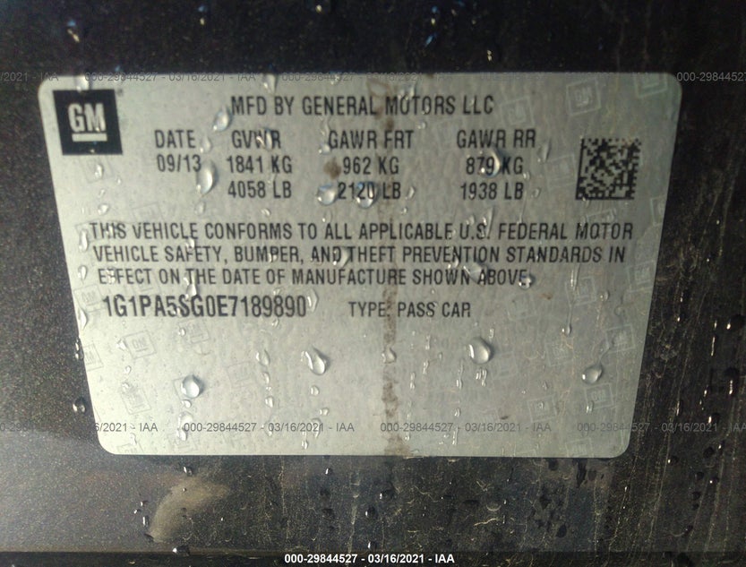 1G1PA5SG0E7189890