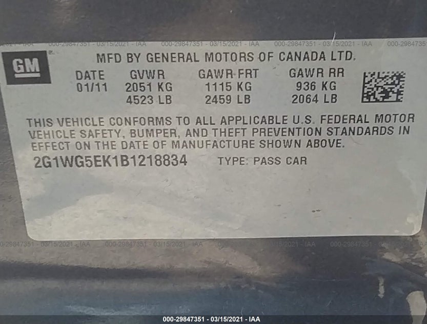 2G1WG5EK1B1218834