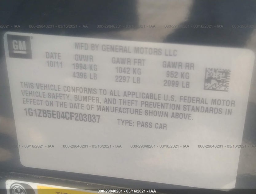 1G1ZB5E04CF203037