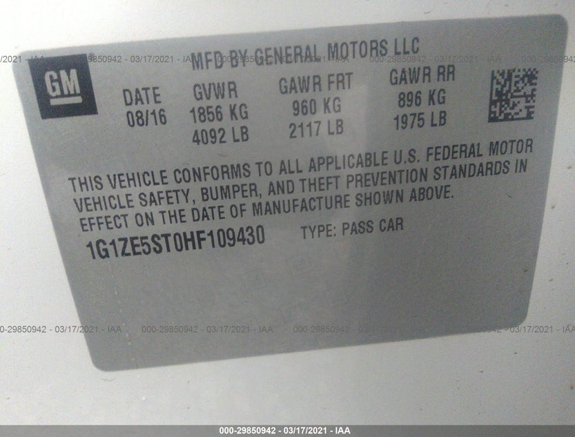 1G1ZE5ST0HF109430
