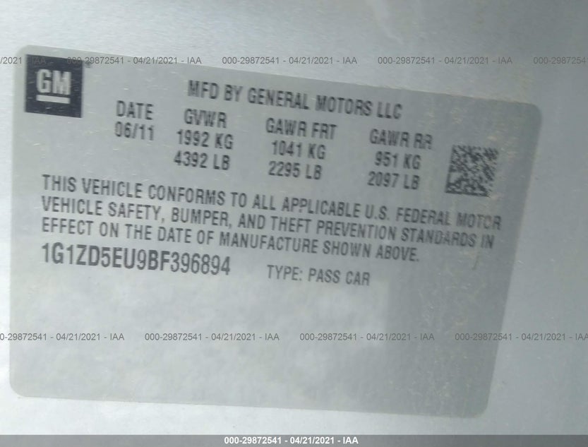 1G1ZD5EU9BF396894