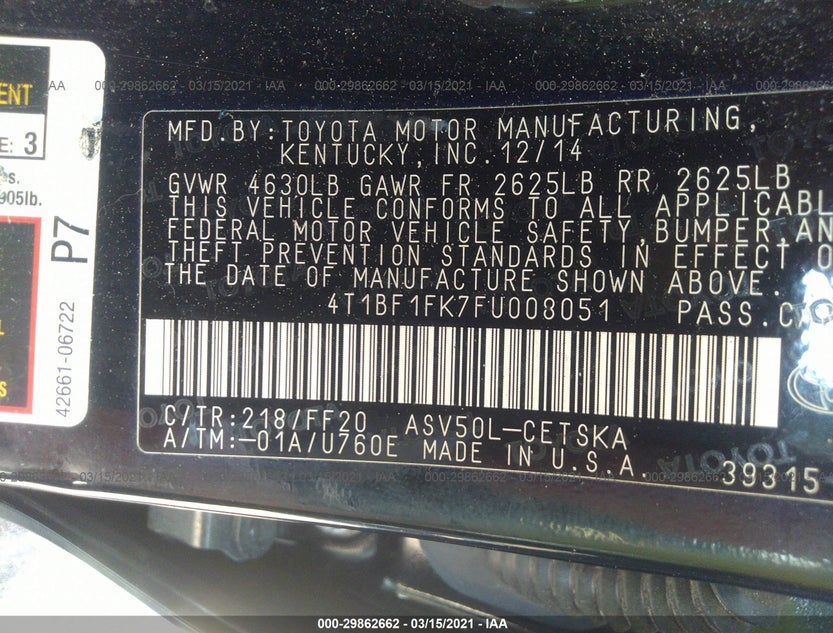 4T1BF1FK7FU008051