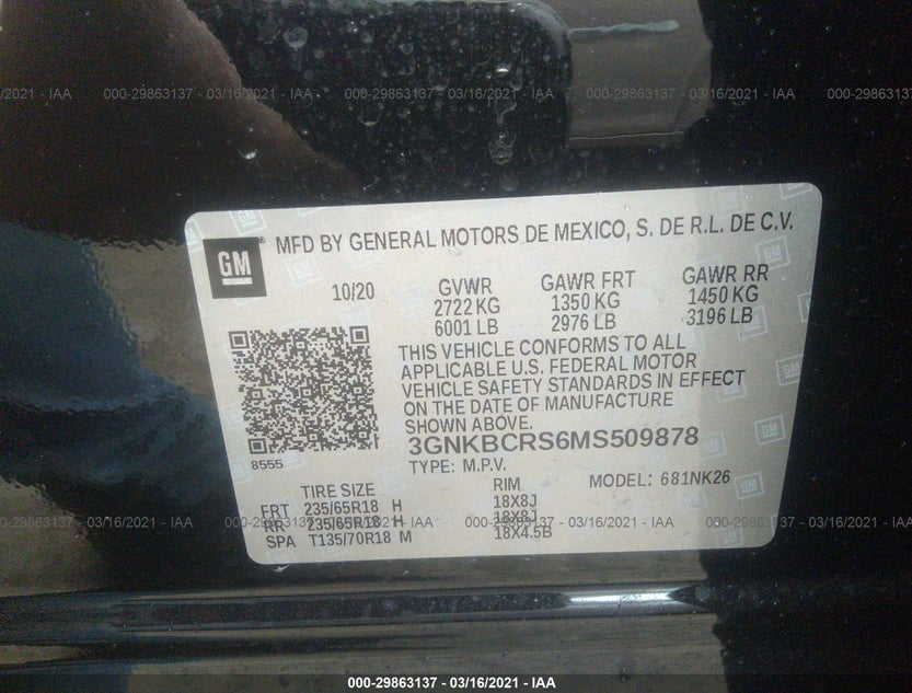 3GNKBCRS6MS509878