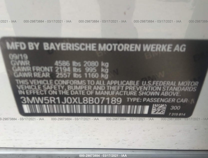 3MW5R1J0XL8B07189