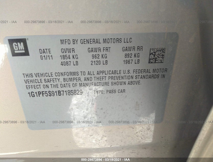 1G1PF5S91B7185829