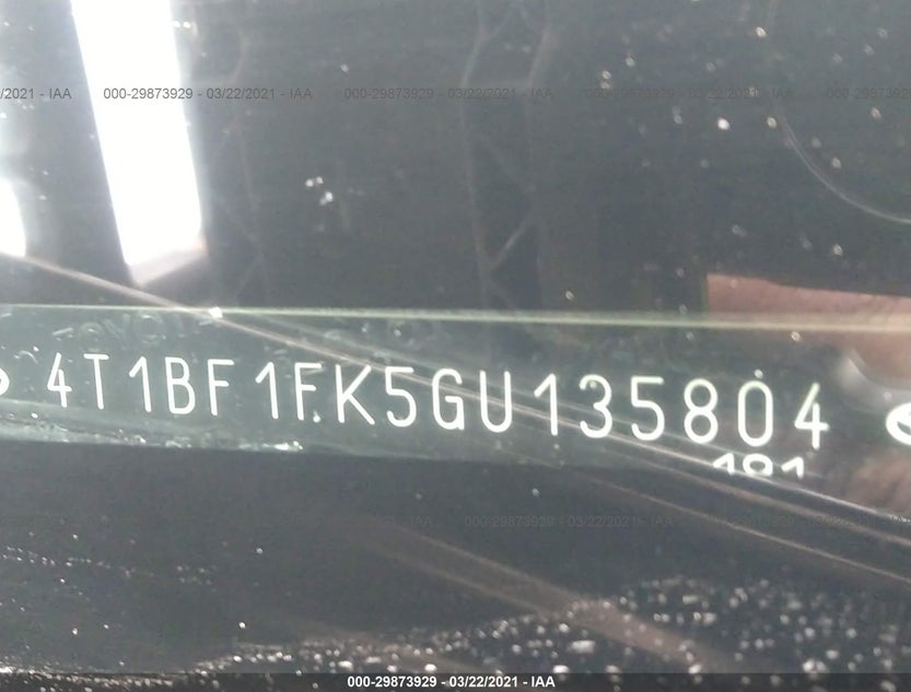 4T1BF1FK5GU135804