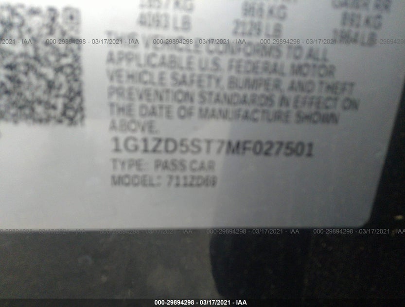 1G1ZD5ST7MF027501