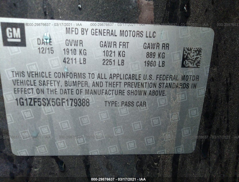1G1ZF5SX5GF179388