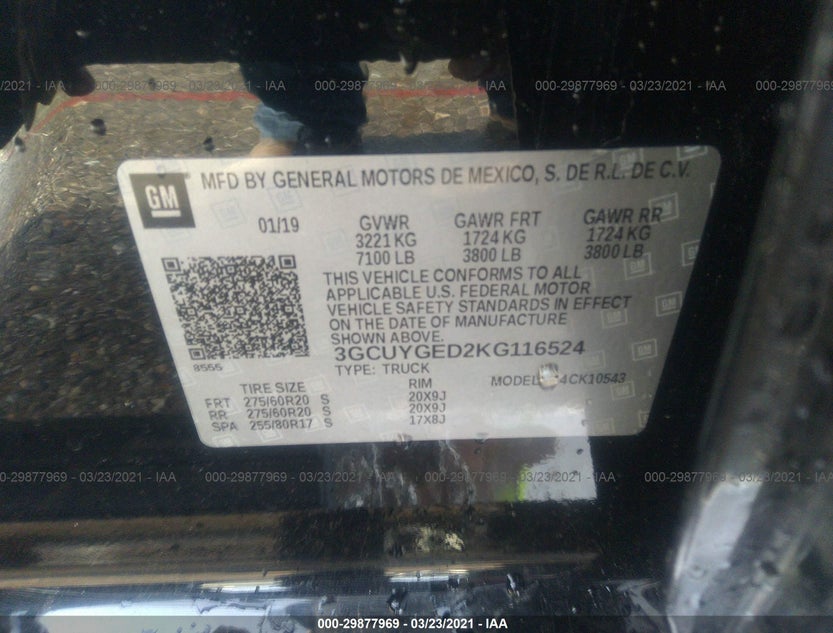 3GCUYGED2KG116524