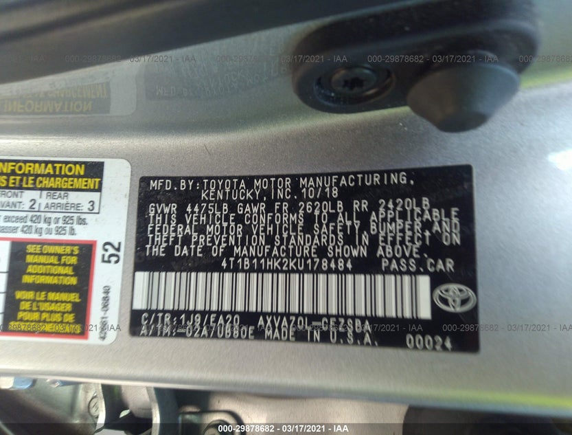 4T1B11HK2KU178484