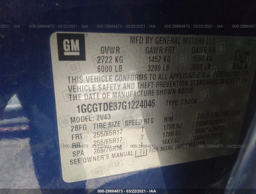 1GCGTDE37G1224046