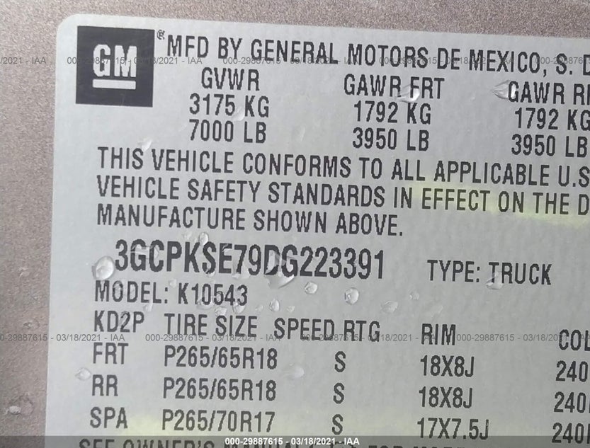 3GCPKSE79DG223391