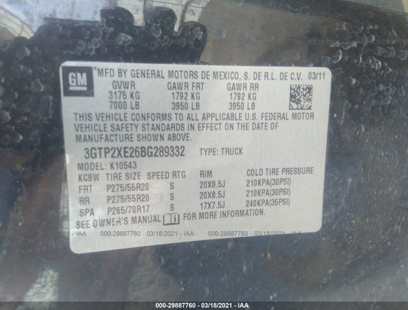 3GTP2XE26BG289332
