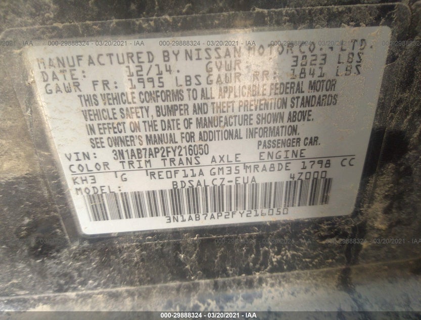 3N1AB7AP2FY216050