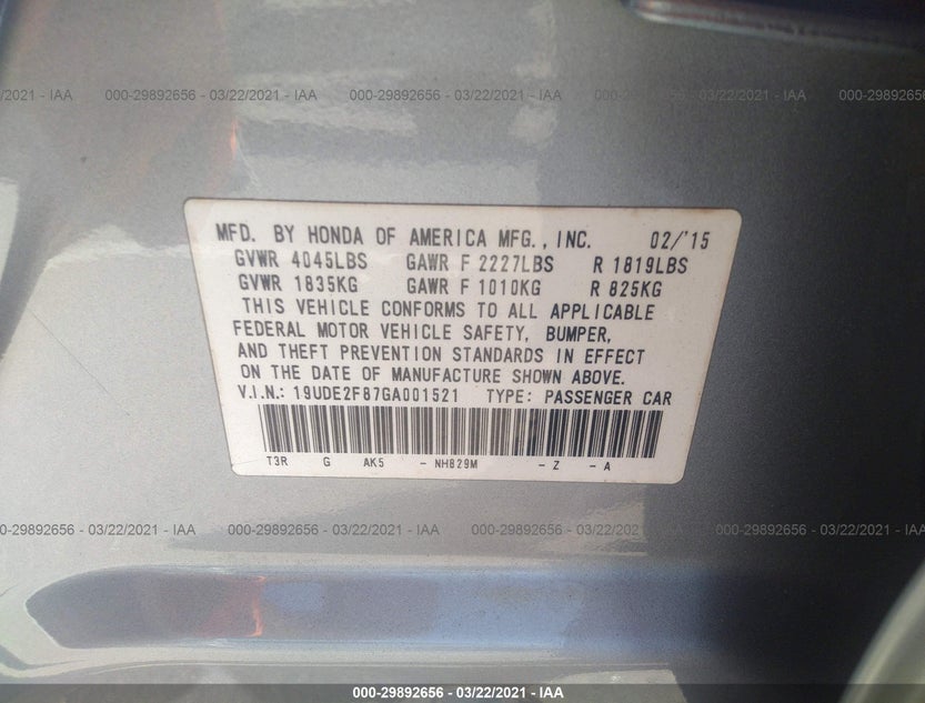 19UDE2F87GA001521