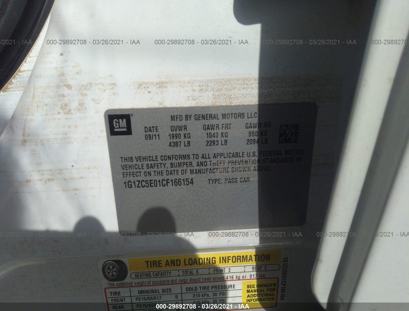 1G1ZC5E01CF166154