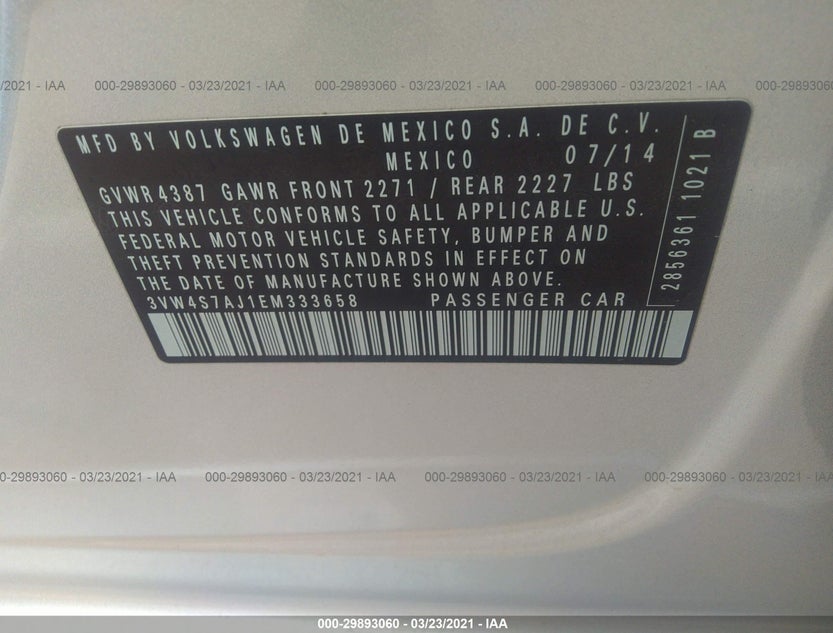 3VW4S7AJ1EM333658